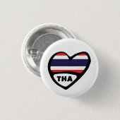 Thaise landcode Vlaggenhoofddekplaatje, THA Ronde Button 3,2 Cm (Voorkant /achterkant)