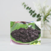 Thaise Lao Zwarte Kleverige Rijst [de Dam van Khao Briefkaart (Staand voorkant)