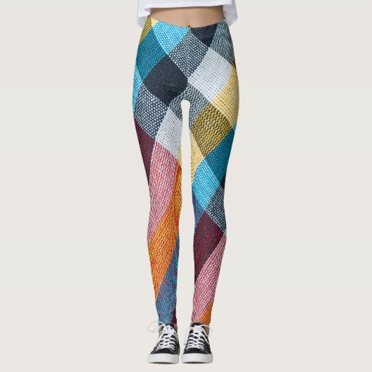 Thaise lendendoek: close-up weefsel textuur. leggings (Voorkant)