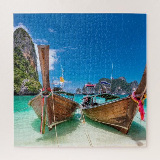 Thaise Long-Tailboten  Legpuzzel (Verticaal)