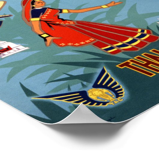 Thaise luchtreisposter teruggezet poster (Hoek)