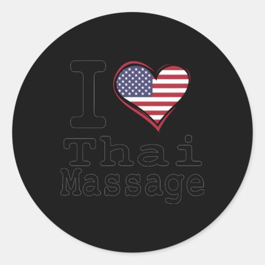 Thaise Massage Yoga Thaise Spa Massage Therapeut 4 Ronde Sticker (Voorkant)