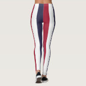 Thaise nationale vlagkleuren - Verticaal gestreept Leggings (Achterkant)