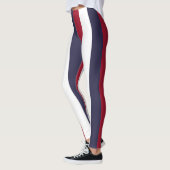 Thaise nationale vlagkleuren - Verticaal gestreept Leggings (Links)