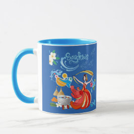 Thaise nieuwe jaar stralend blauw mok