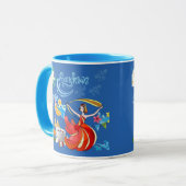 Thaise nieuwe jaar stralend blauw mok (Voorkant links)