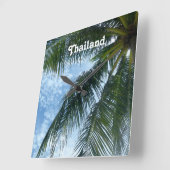 Thaise palmboom vierkante klok (Hoek)