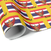 Thaise rappapier, Thaise vlag patriottisch Cadeaupapier (Rol Hoek)