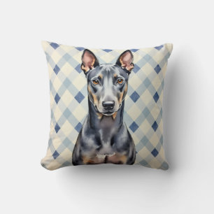 Thaise Ridgeback Watercolor Diamantpatroon Kunst Kussen