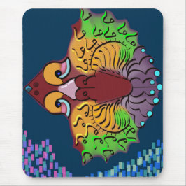 Thaise Schrift Abstracte Vissen Kunst | Muismat