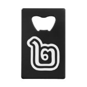 Thaise script nummer 2 / Twee / ๒ (Song) Creditkaart Flessenopener (Achterkant)