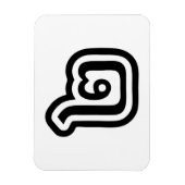 Thaise script nummer 2 / Twee / ๒ (Song) Magneet (Verticaal)