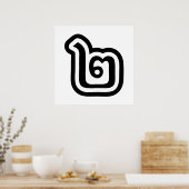 Thaise script nummer 2 / Twee / ๒ (Song) Poster (Keuken)