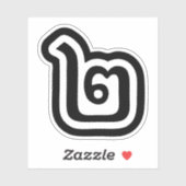 Thaise script nummer 2 / Twee / ๒ (Song) Sticker (Vel)