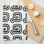 Thaise script nummer 2 / Twee / ๒ (Song) Theedoek (Quarter Fold)