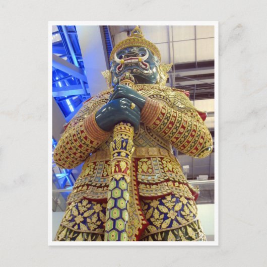 thaise standbeeld briefkaart (Voorkant)