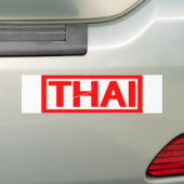 Thaise Stempel Bumpersticker (Op auto)