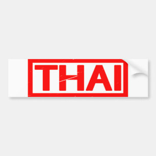 Thaise Stempel Bumpersticker