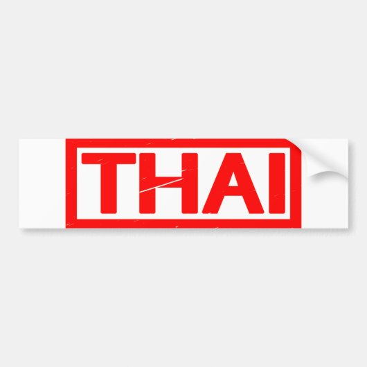 Thaise Stempel Bumpersticker (Voorkant)