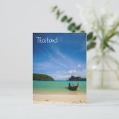 Thaise strand Foto met Vissende tas Briefkaart (Staand voorkant)