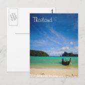 Thaise strand Foto met Vissende tas Briefkaart (Voorkant / Achterkant)