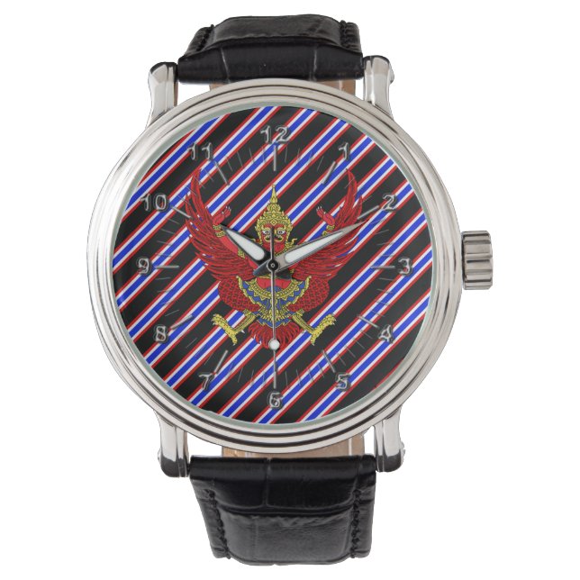Thaise stremvlag horloge (Voorkant)