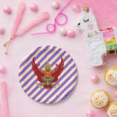 Thaise stremvlag papieren bordje (Feest)
