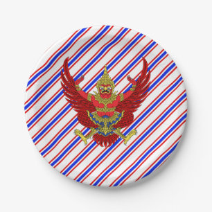 Thaise stremvlag papieren bordje