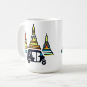 Thaise Tempels En Tuk Tuks Koffiemok (Voorkant links)
