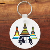 Thaise Tempels En Tuk Tuk's Sleutelhanger (Achterkant)