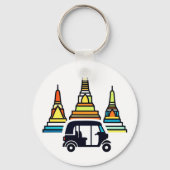 Thaise Tempels En Tuk Tuk's Sleutelhanger (Achterkant)