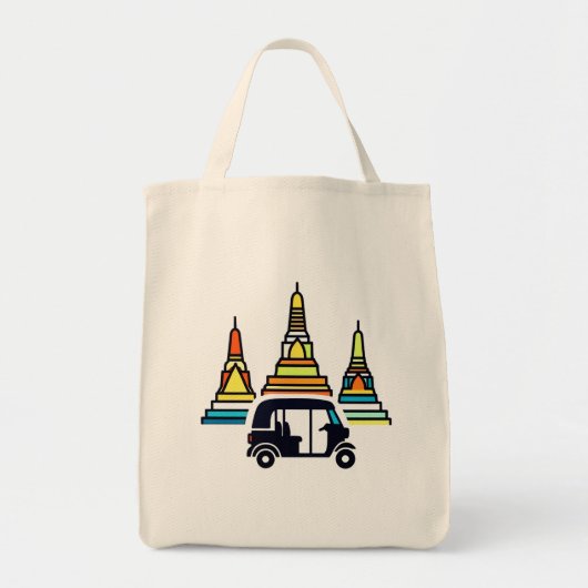 Thaise Tempels En Tuk Tuks Tote Bag (Voorkant)