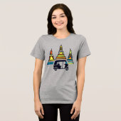 Thaise Tempels En Tuk Tuk's Tri-Blend Shirt (Voorkant volledig)