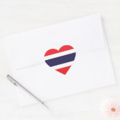 Thaise/Thaise vlag Hart Sticker (Envelop)
