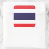 Thaise/Thaise vlag Vierkante Sticker (Tas)