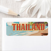 Thaise vintage reisposter etiket (Insitu)