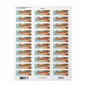 Thaise vintage reisposter etiket (Full Sheet)