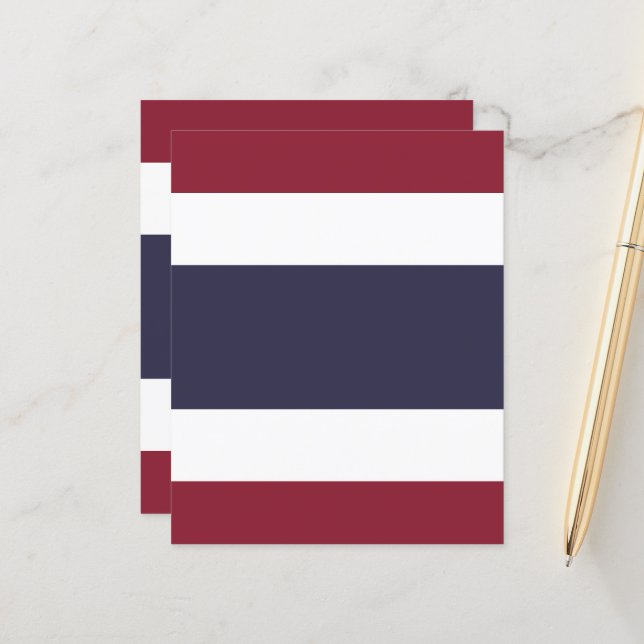 Thaise vlag (Voorkant / Achterkant in situ)