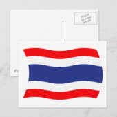 Thaise Vlag Ansichtkaart Briefkaart (Voorkant / Achterkant)