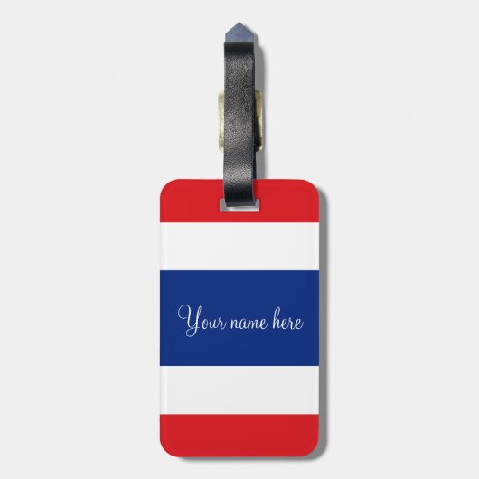 Thaise vlag bagagelabel (Achterkant verticaal)