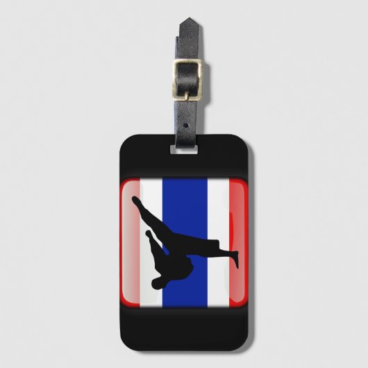 Thaise vlag bagagelabel (Voorkant (verticaal))