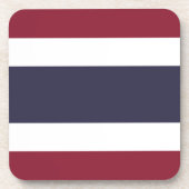 Thaise vlag bier onderzetter (Voorkant)