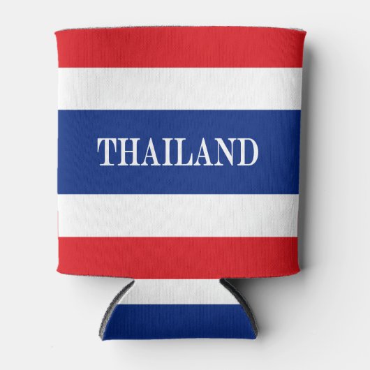 Thaise vlag blikjeskoeler (Voorkant)