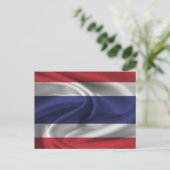 Thaise vlag briefkaart (Staand voorkant)
