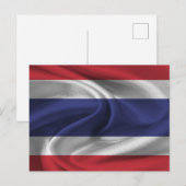 Thaise vlag briefkaart (Voorkant / Achterkant)