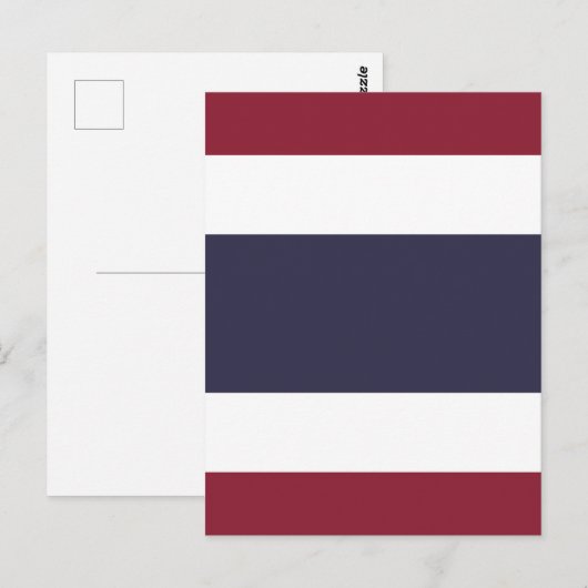 Thaise vlag briefkaart (Voorkant / Achterkant)
