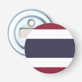Thaise vlag button flesopener (Voorkant)