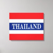 Thaise vlag canvas afdruk (Voorkant)