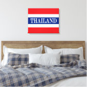 Thaise vlag canvas afdruk (Insitu (Slaapkamer))
