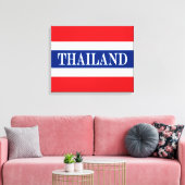 Thaise vlag canvas afdruk (Insitu (Woonkamer))